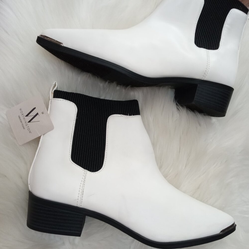Worthington Women's 9 Brighton Stacked Heel Booties New!